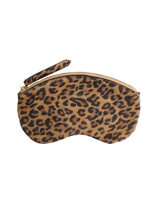 Etui à lunettes cuir  Leopard